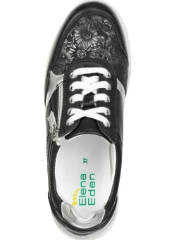 Hot ELENA EDEN, bequeme Damen-Sneaker, Weite H, mit herausnehmbarem Fußbett Damen Schnürschuhe