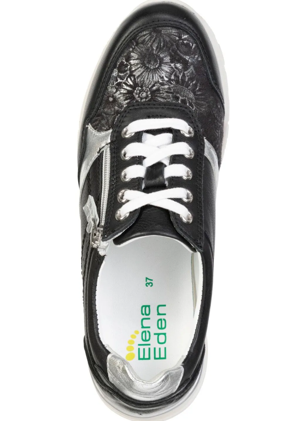 Hot ELENA EDEN, bequeme Damen-Sneaker, Weite H, mit herausnehmbarem Fußbett Damen Schnürschuhe