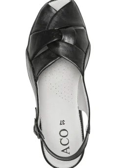 Discount ELENA EDEN, elegante Damen-Sandalen, Weite G, aus Leder Damen Sandalen