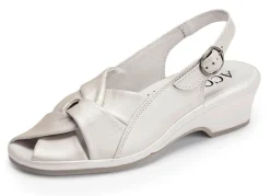 Sale ELENA EDEN, elegante Damen-Sandalen, Weite G, aus Leder Damen Sandalen