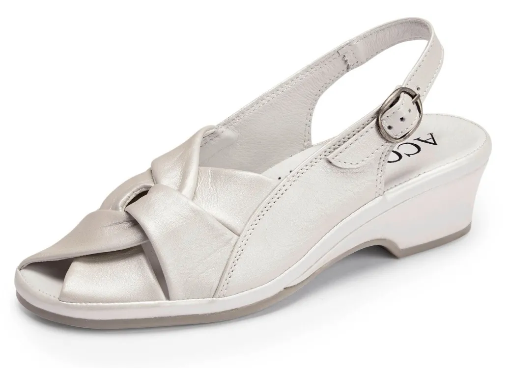 Sale ELENA EDEN, elegante Damen-Sandalen, Weite G, aus Leder Damen Sandalen