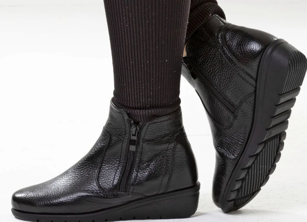 New ELENA EDEN, gefütterte Damen-Stiefeletten, Winterschuhe, Weite G, mit Reißverschluss Damen Winterschuhe|Stiefel & Stiefeletten