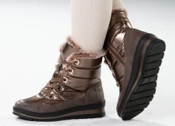 Outlet ELENA EDEN, gefütterte Damen-Boots, Winterschuhe, Weite G, mit herausnehmbarem Fußbett Damen Winterschuhe|Stiefel & Stiefeletten