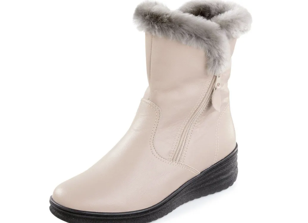 ELENA EDEN, gefütterte Damen-Stiefeletten, Winterschuhe, Weite H, mit Lammfell Damen Winterschuhe|Stiefel & Stiefeletten