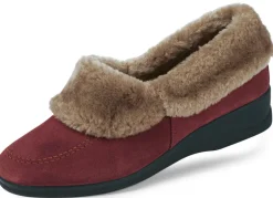 New ELENA EDEN Hausschuh mit echtem Lammfellfutter Damen Hausschuhe