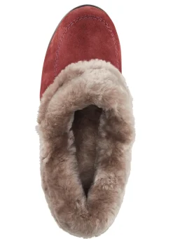New ELENA EDEN Hausschuh mit echtem Lammfellfutter Damen Hausschuhe