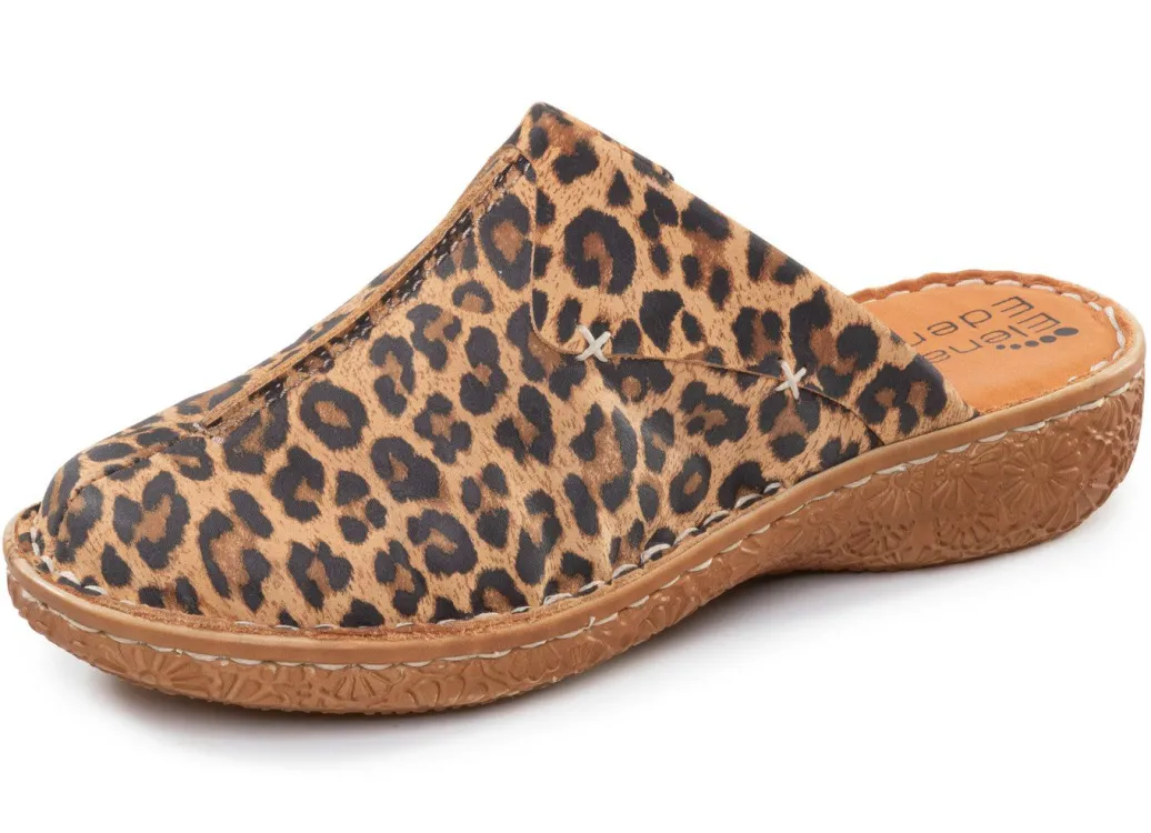 ELENA EDEN, klassische Damen-Clogs, Weite G, mit Gummizug Damen Clogs