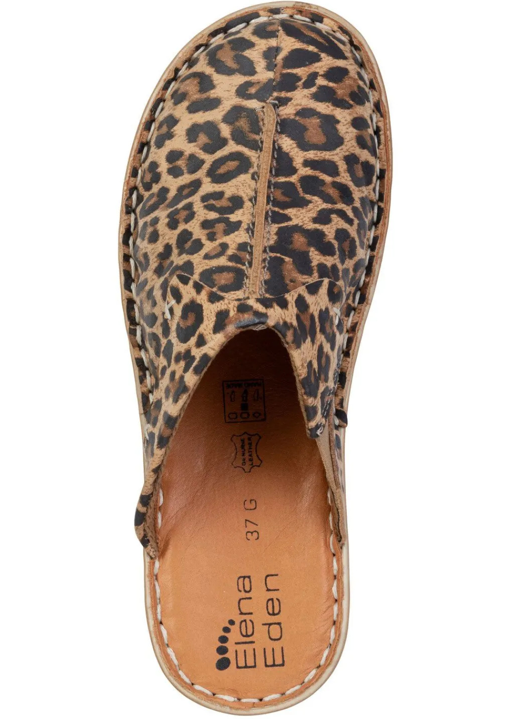 ELENA EDEN, klassische Damen-Clogs, Weite G, mit Gummizug Damen Clogs