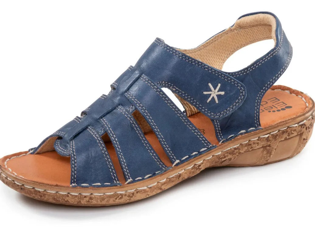 Best ELENA EDEN, klassische Damen-Sandalen, Weite G, mit Klettverschluss Damen Sandalen