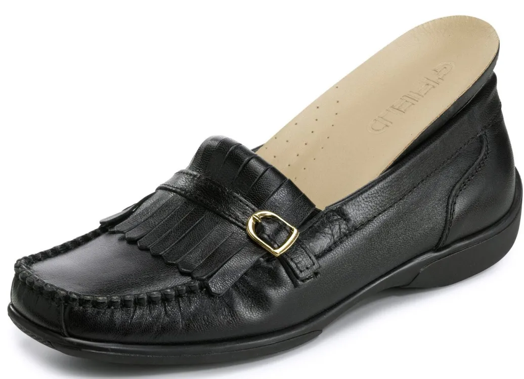 Outlet ELENA EDEN, klassische Damen-Slipper, Weite H, mit herausnehmbarem Lederfußbett Damen Slipper