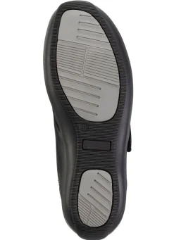 ELENA EDEN Klettschuh aus schimmerndem Nappaleder Damen Sneaker & Sportschuhe|Slipper