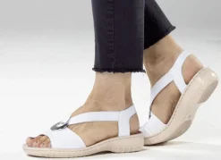 Sale ELENA EDEN, leichte Damen-Sandalen, Weite H, mit Elastik-Bandage Damen Sandalen
