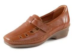 Hot ELENA EDEN Mokassin-Trotteur mit luftigen DurchbrĂŒchen Damen Slipper