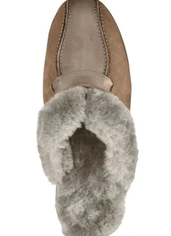 Best ELENA EDEN Pantoffel mit echtem Lammfellfutter Damen Hausschuhe
