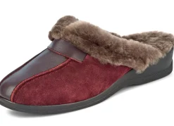 New ELENA EDEN Pantoffel mit echtem Lammfellfutter Damen Hausschuhe