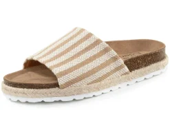 Discount ELENA EDEN Pantolette aus grob gewebtem Textilmaterial Damen Pantoletten