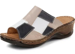 Best ELENA EDEN Pantolette mit dezenter Knitter-Struktur Damen Pantoletten
