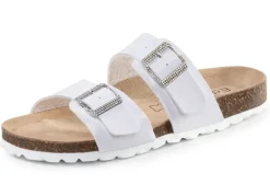 New ELENA EDEN Pantolette mit Glitzersteinchen verzierten Schließen Damen Pantoletten