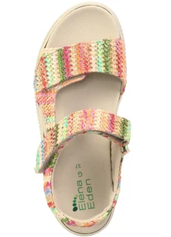 New ELENA EDEN Sandale aus interessantem Bast-Material Damen Sandalen