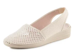 Clearance ELENA EDEN Sandale aus luftigem Meshmaterial und Textil mit Metallicschimmer Damen Sandalen