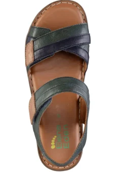 Sale ELENA EDEN Sandale aus Nappaleder mit Kontrastbesätzen Damen Sandalen