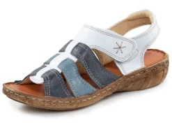 New ELENA EDEN Sandale aus Nappaleder mit dezenter Knitter-Struktur Damen Sandalen