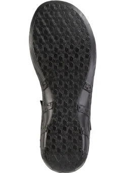 Clearance ELENA EDEN Sandale aus Nappaleder mit dezenter Knitter-Struktur Damen Sandalen