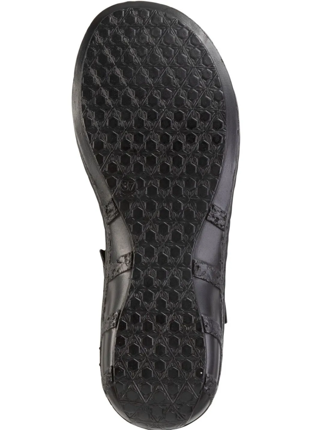 Clearance ELENA EDEN Sandale aus Nappaleder mit dezenter Knitter-Struktur Damen Sandalen