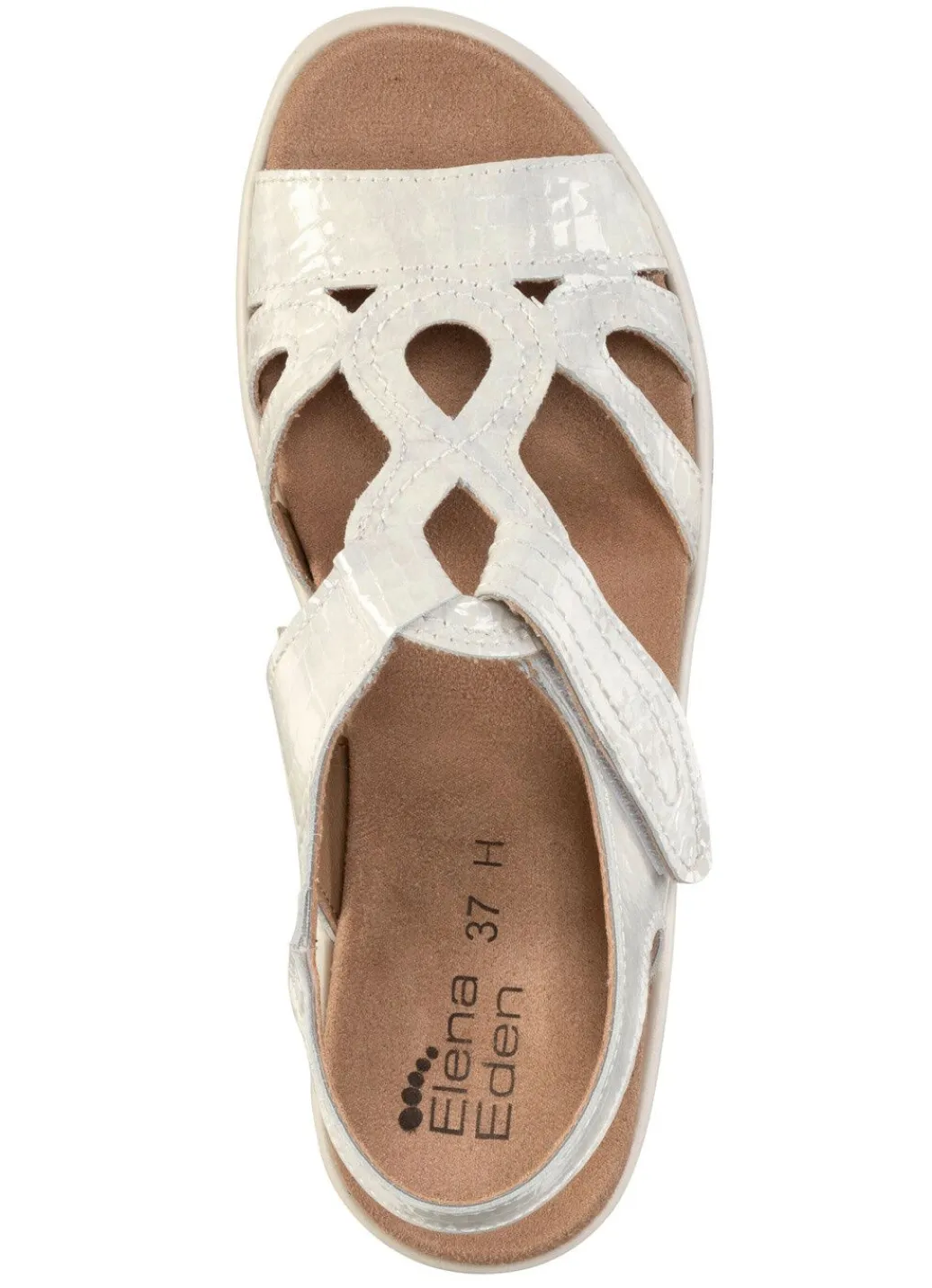 ELENA EDEN, schicke Damen-Sandalen, Weite H, mit herausnehmbarem Fußbett Damen Sandalen