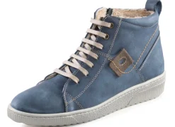 Outlet ELENA EDEN Schnür-Bootie aus Nubukleder, mit Leder-Applikation Damen Winterschuhe|Stiefel & Stiefeletten