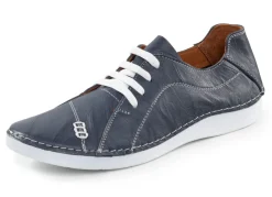 Best ELENA EDEN Schnürschuh mit Knitter-Struktur und Zier-Nähten Damen Schnürschuhe