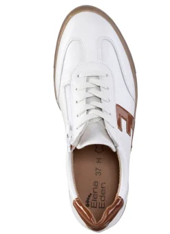 Hot ELENA EDEN Schnür-Sneaker aus genarbtem Nappaleder Damen Sneaker & Sportschuhe|Schnürschuhe