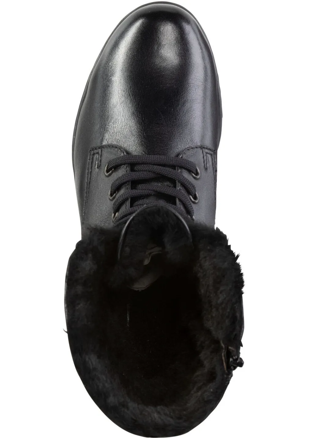 Discount ELENA EDEN Schnür-Stiefelette mit umschlagbarem Lammfellkragen Damen Stiefel & Stiefeletten