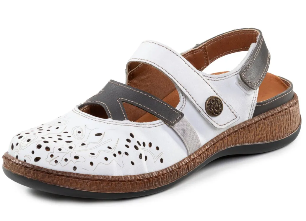 Discount ELENA EDEN Slipper aus teilweise geprägtem Nappaleder Damen Slipper