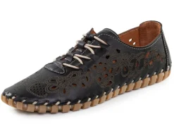 ELENA EDEN Slipper aus weichem Nappaleder mit Prägung Damen Slipper