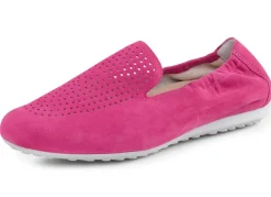 Best ELENA EDEN Slipper aus weichem Veloursleder mit luftiger Perforation Damen Slipper