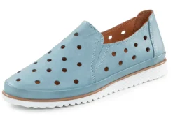 Clearance ELENA EDEN Slipper aus weichem Nappaleder mit Lochungen Damen Slipper
