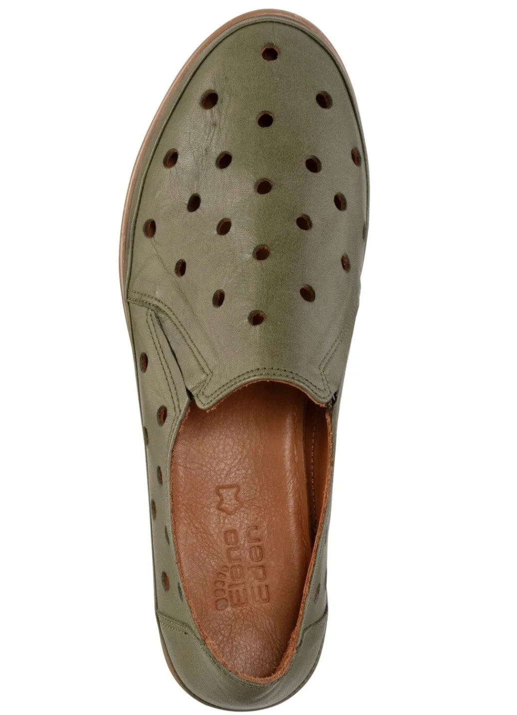 Sale ELENA EDEN Slipper aus weichem Nappaleder mit Lochungen Damen Slipper