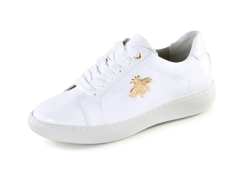 Outlet ELENA EDEN Sneaker aus Lackleder mit edlem Metallschmuck Damen Sneaker & Sportschuhe|Schnürschuhe