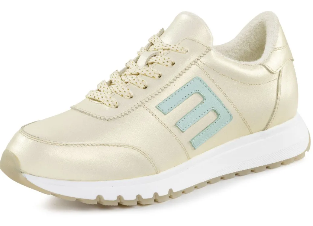 Hot ELENA EDEN Sneaker aus schimmerndem Nappaleder Damen Sneaker & Sportschuhe|Schnürschuhe