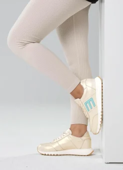 Hot ELENA EDEN Sneaker aus schimmerndem Nappaleder Damen Sneaker & Sportschuhe|Schnürschuhe