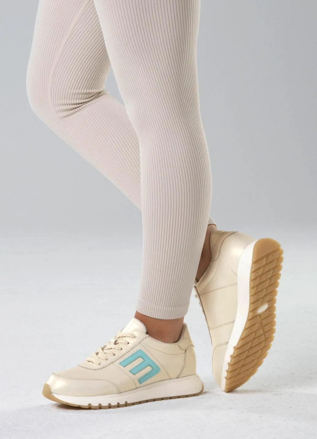 Hot ELENA EDEN Sneaker aus schimmerndem Nappaleder Damen Sneaker & Sportschuhe|Schnürschuhe