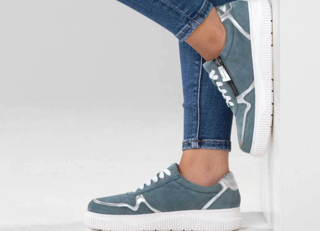 ELENA EDEN Sneaker mit Kontrast-Besätzen Damen Sneaker & Sportschuhe|Schnürschuhe