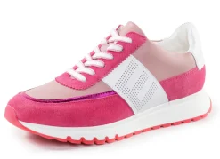 Hot ELENA EDEN Sneaker mit Zier-Perforation Damen Sneaker & Sportschuhe|Schnürschuhe