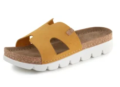 Hot ELENA EDEN, sommerliche Damen-Pantoletten, aus Leder Damen Pantoletten