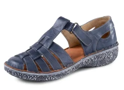 Hot ELENA EDEN, sommerliche Damen-Slipper, Weite G, mit Klettspange Damen Sneaker & Sportschuhe|Slipper