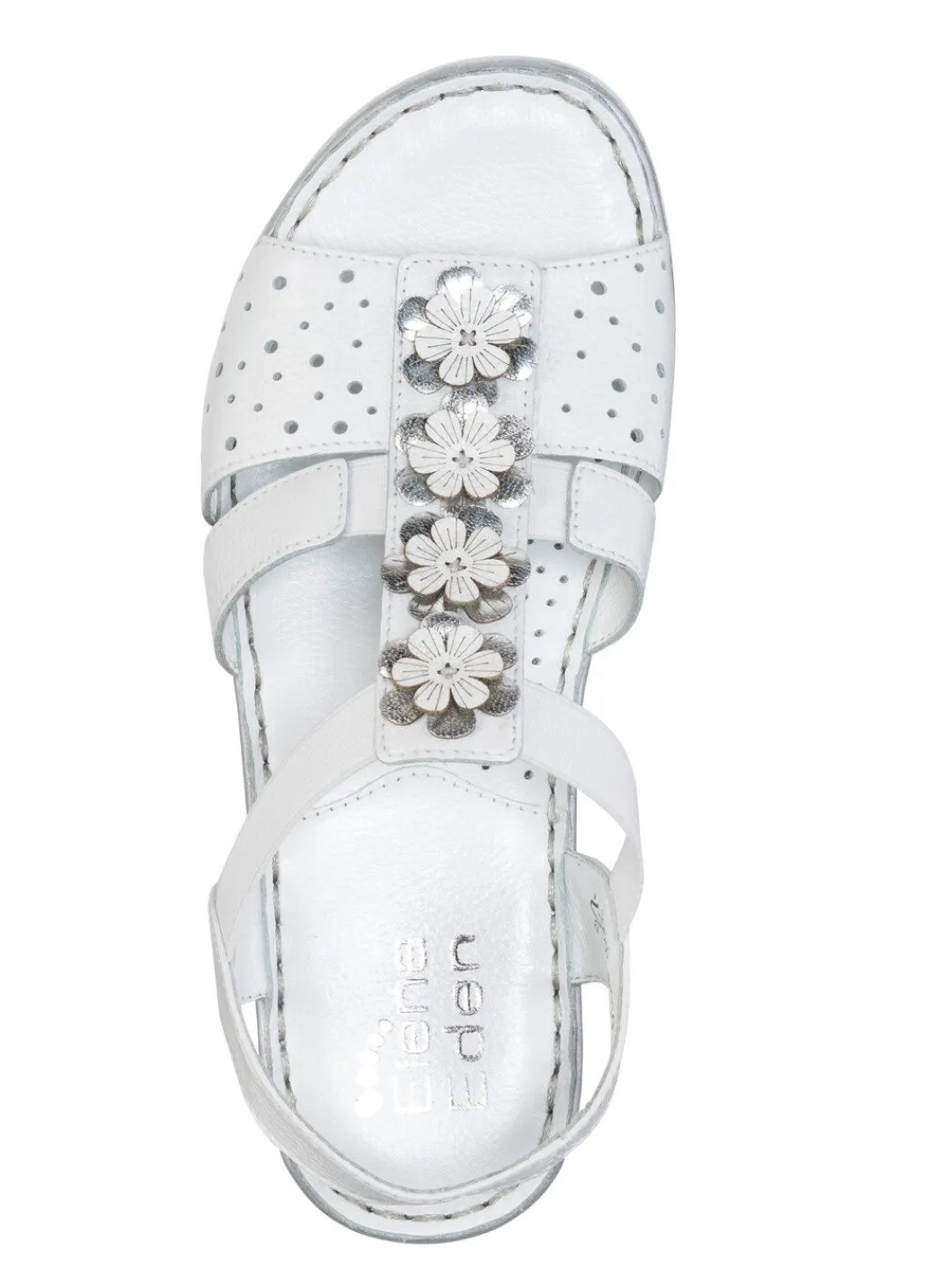 Clearance ELENA EDEN, sommerliche Damen-Sandalen, Weite G, aus Leder Damen Sandalen