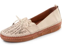Hot ELENA EDEN, sommerliche Damen-Slipper, Weite G, aus Leder Damen Slipper