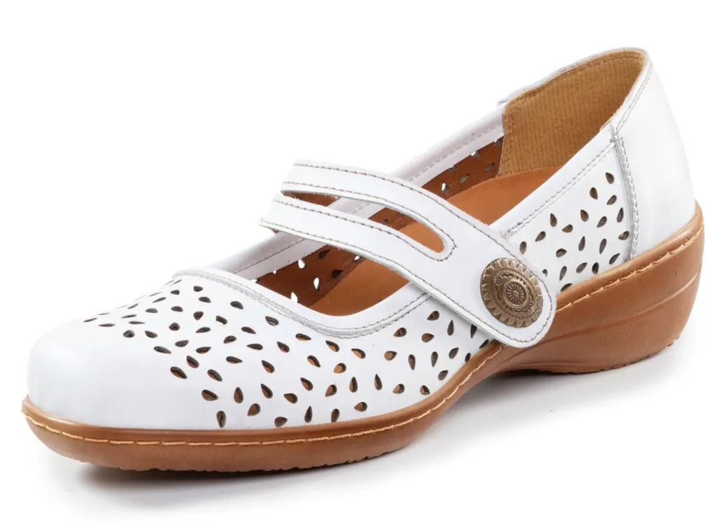 Outlet ELENA EDEN, sommerliche Damen-Spangenschuhe, Weite H, mit herausnehmbarem Fußbett Damen Slipper