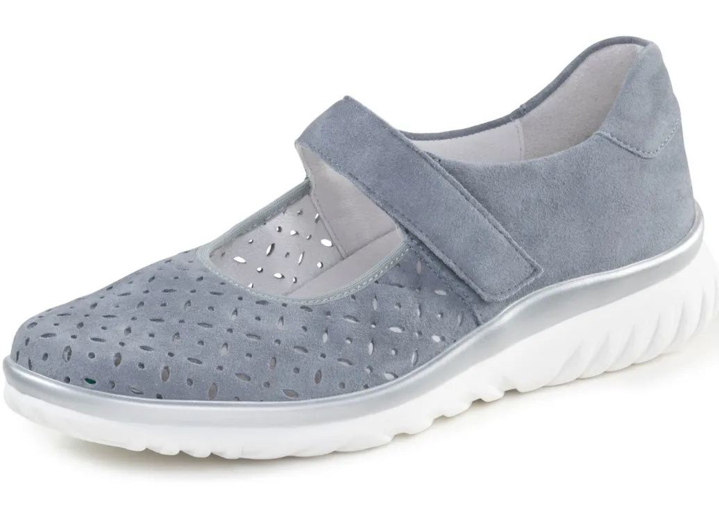 Best ELENA EDEN Spangenschuh aus Veloursleder mit luftigen Durchbrüchen Damen Slipper